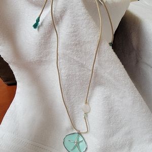 NWT Long Adjustable Shell Design Necklace